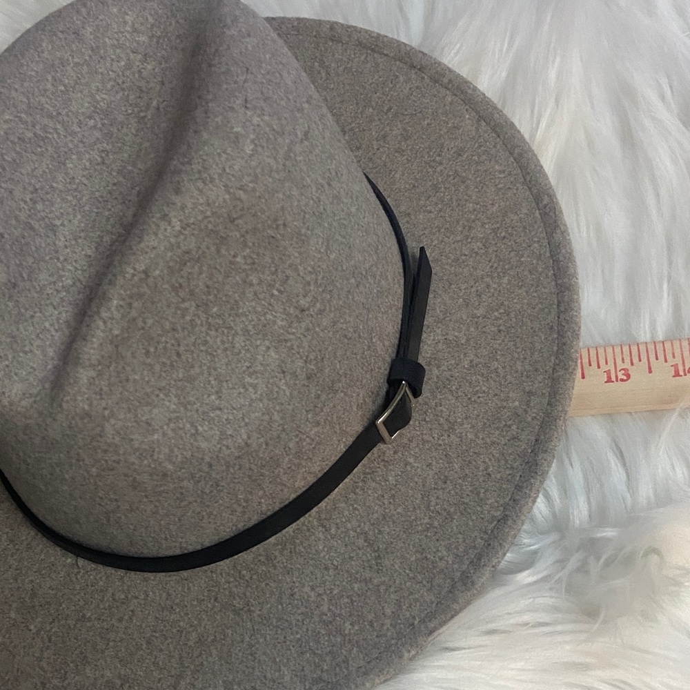 Stylish Gray Fedora Wool Blend Women’s  Hat - Picture 5 of 9